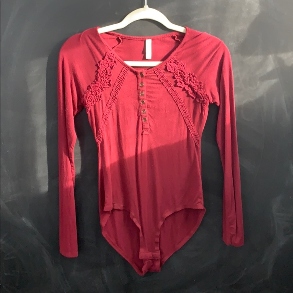 Dark Red Bodysuit
